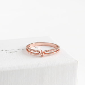 Beaded Knot Ring