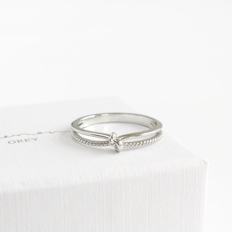 Beaded Knot Ring