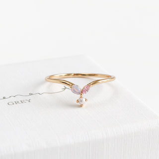 Verity Petal Pearl Ring