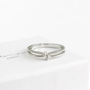 Beaded Knot Ring