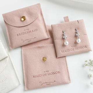 Mariella Crystal Pearl Drop Earrings with Gift Pouch