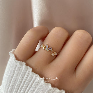 Purple Butterfly Ring