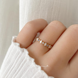 Ovie Half Eternity Ring