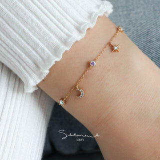 Celestial Moon Star Bracelet