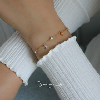 Celestial Moon Star Bracelet