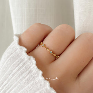 Ariel Blue Station Ring