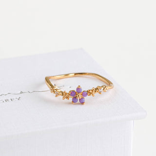 Periwinkle Blossom Ring