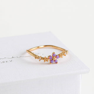 Periwinkle Blossom Ring