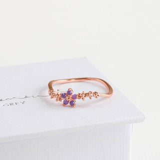 Periwinkle Blossom Ring