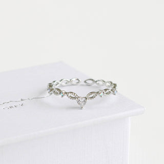 Chevron Heart Ring