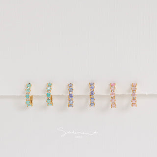 Candy Gem Huggie Earrings