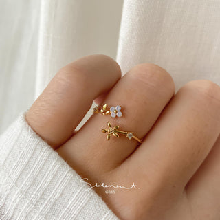 Daisy Butterfly Blossom Ring