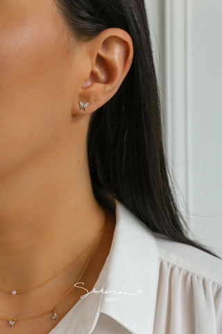 Flutter Pearl Butterfly Necklace