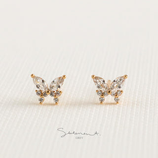 Autumn Butterfly Earrings - Sterling Silver