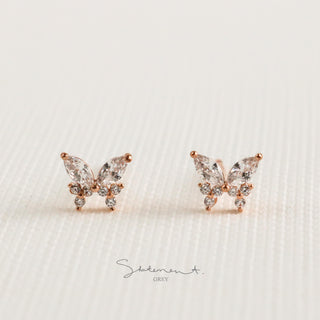 Autumn Butterfly Earrings - Sterling Silver