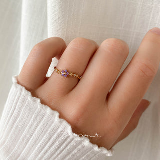 Periwinkle Blossom Ring