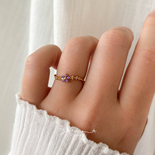 Periwinkle Blossom Ring