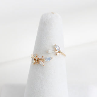 Bleu Leaf Ring