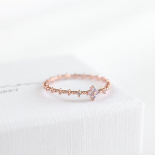 Lilac Pink Blossom Ring