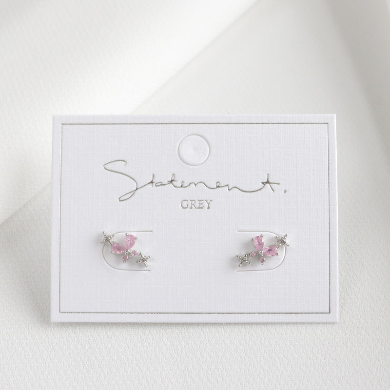 Rosie Pink Butterfly Earrings