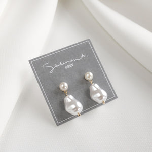 Duality Baroque Pearl Drop Earrings