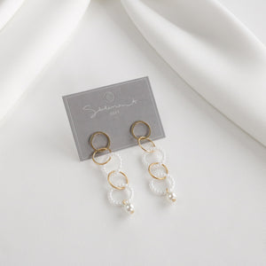 Greta Pearl Hoop Earrings