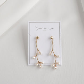 Pearl Branch Drop Earrings