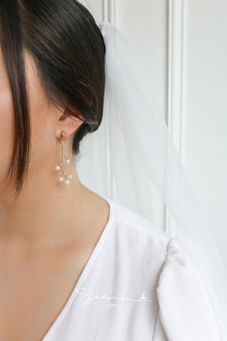 Pearl Branch Drop Earrings