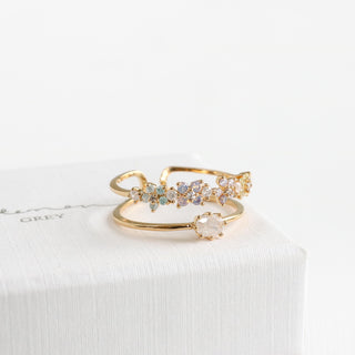Pastel Rainbow Blossom Ring