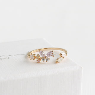 Purple Butterfly Ring
