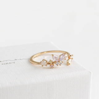 Purple Butterfly Ring