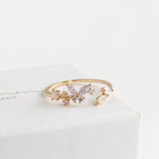Purple Butterfly Ring