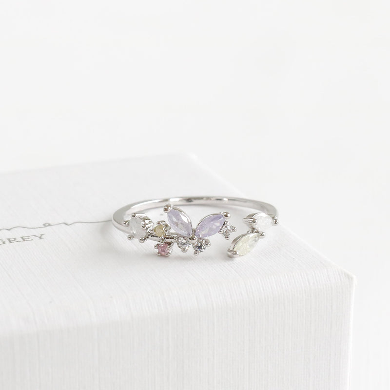 Purple Butterfly Ring