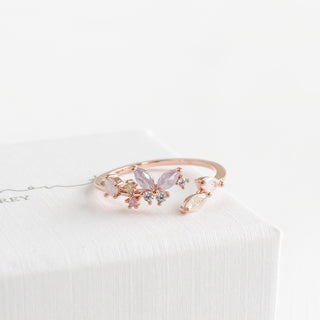 Purple Butterfly Ring