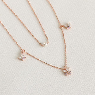 Flutter Pearl Butterfly Necklace