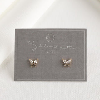 Autumn Butterfly Earrings - Sterling Silver