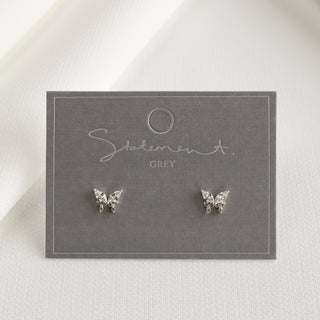 Autumn Butterfly Earrings - Sterling Silver