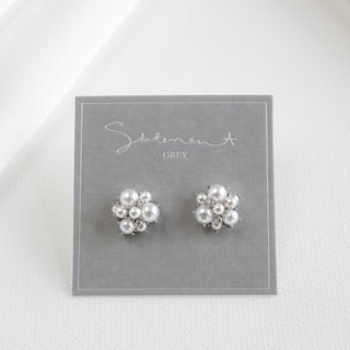 Dotty Pearl Cluster Earrings