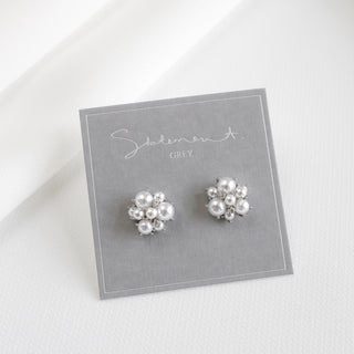 Dotty Pearl Cluster Earrings