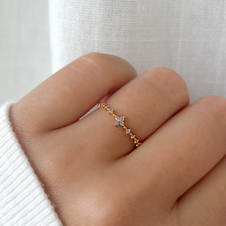 Lilac Pink Blossom Ring