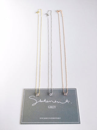 Grand Crystal Necklace -Sterling Silver