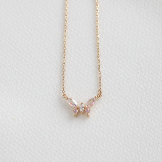 Iridescent Butterfly Necklace