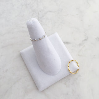 Round Crystal Crown Ring