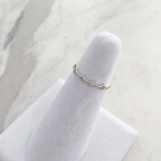 Round Crystal Crown Ring