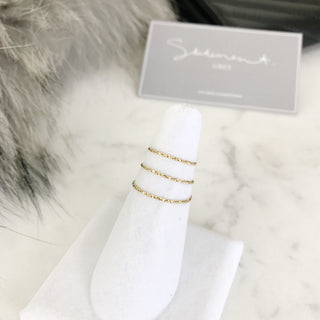 Yves Ring - Sterling Silver (Gold)