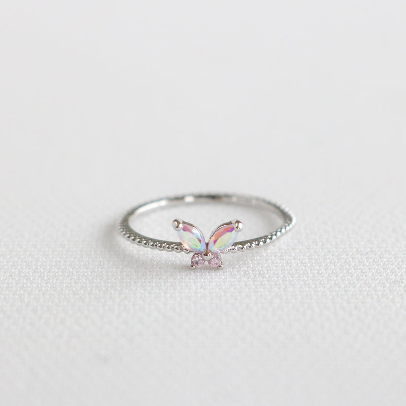 Iridescent Butterfly Ring