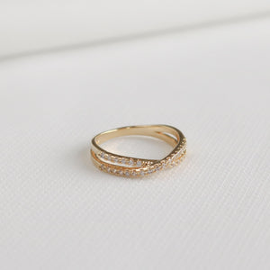 Pave Cross Ring