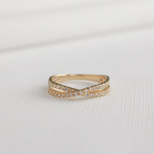 Pave Cross Ring