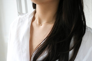 Grand Crystal Necklace -Sterling Silver