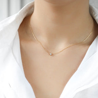 Moyenne Crystal Necklace - Sterling Silver